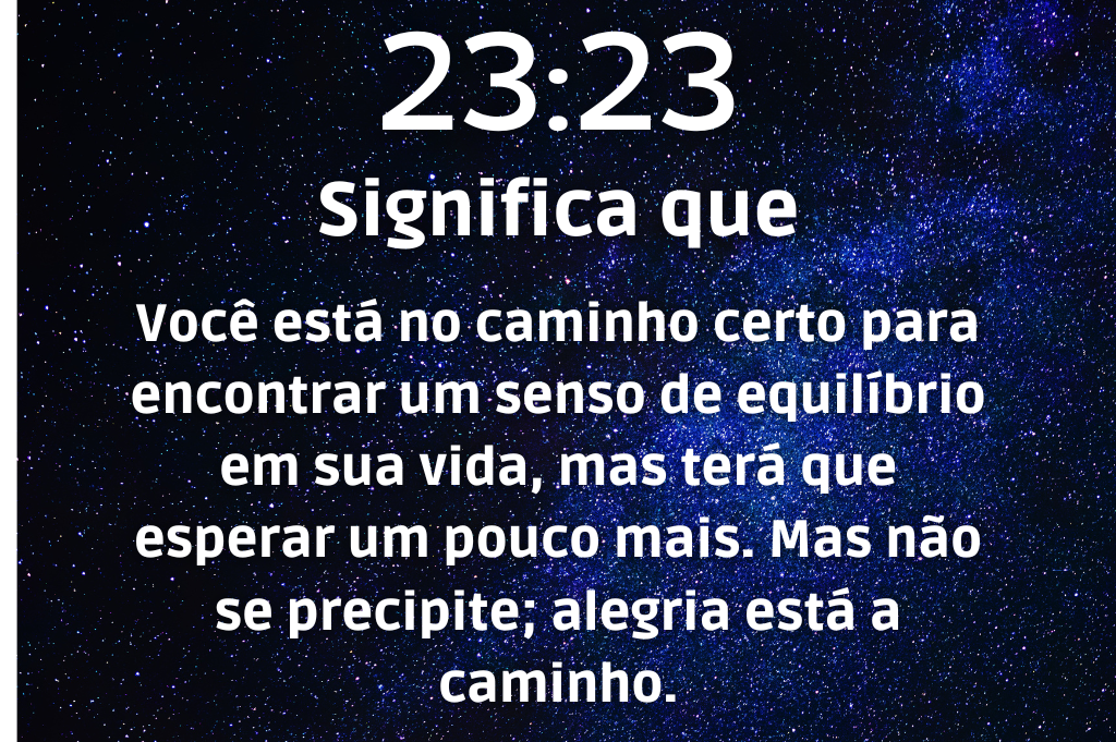 Significado de 23:23