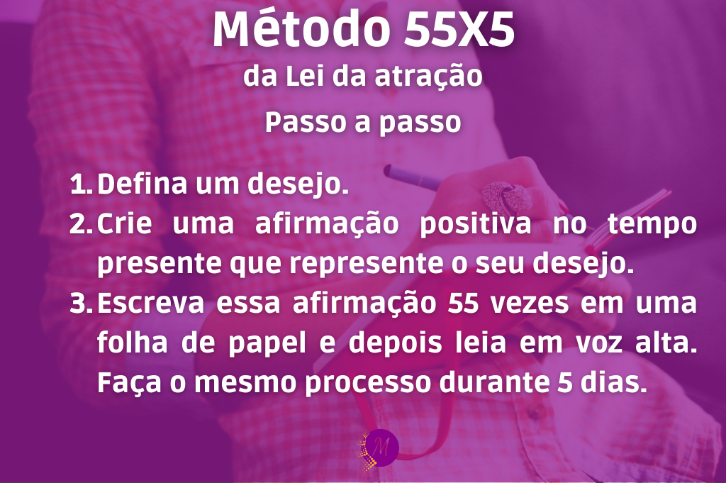 Método 55x5 da lei da atração