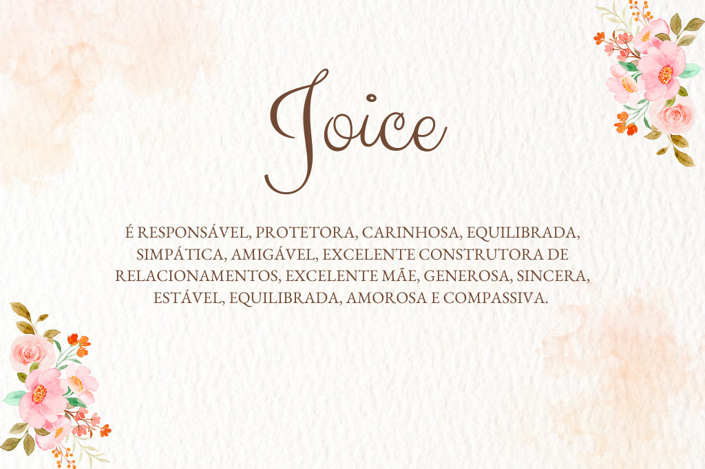 significado do nome Joice