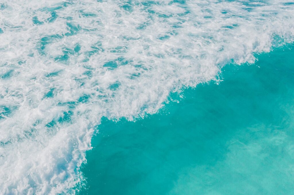 turquoise sea water