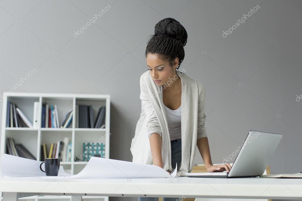 Young woman in the office