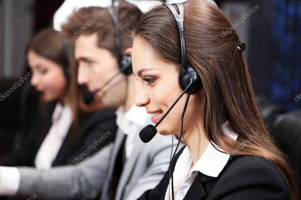 Call center operators at wor